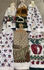 Usado, Toalhas de mão vintage feitas à mão de cozinha de crochê excelentes comprar usado  Enviando para Brazil