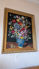 Gobelin blumen stickbild gebraucht kaufen  Nußloch