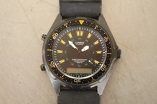 Relógio masculino Casio AMW-360 quartzo alarme digital cronógrafo 100M aço inoxidável AS-IS comprar usado  Enviando para Brazil