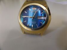Lindo mostrador azul vintage cristal oriental olho de tigre banhado a ouro comprar usado  Enviando para Brazil