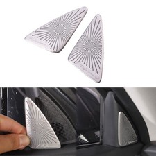 Para Hyundai Palisade 2020-25 Alto-falante de porta frontal estilo cromado acabamento de tampa de pilar A, usado comprar usado  Enviando para Brazil