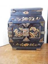 Caixa de joias estilo tansu antiga de laca japonesa pequena cômoda anos 1800 comprar usado  Enviando para Brazil