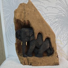 Tree trunk carving for sale  SLEAFORD