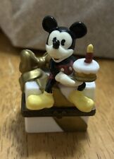 Caixa articulada de porcelana Disney Mickey Mouse bolo sentado presente aniversário centro-oeste comprar usado  Enviando para Brazil