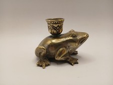 Vintage brass frog for sale  Essex
