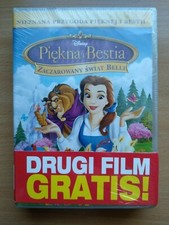 2 x DVD Bajki Disney - Piekna i bestia / Zlota Raczka - Zielona druzyna, używany na sprzedaż  PL