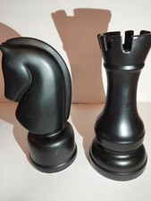 Peças de xadrez arte de mesa de cerâmica Broyhill torre e cavaleiro comprar usado  Enviando para Brazil