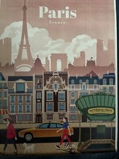 Paris poster retro for sale  Ashburn