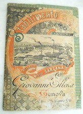 1893 depliant stabilimento usato  Napoli