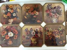 Vintage floral glass for sale  NEWENT