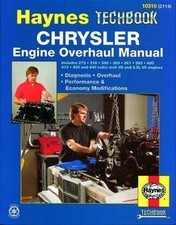 Técnicas de reparo e manutenção do motor Chrysler V8 V6 273 318 340 360 361 383, usado comprar usado  Enviando para Brazil