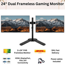 Dual hdmi frameless for sale  DAGENHAM