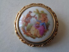 Broche porcelaine limoges d'occasion  Fécamp