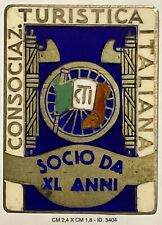 TOURING CLUB ITALIANO SOCIO XL ANNI DISTINTIVO ARGENTO CONSOC TURISTICA ITALIANA, usado comprar usado  Enviando para Brazil