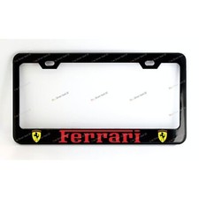 FERRARI Preto Feito Sob Medida Placa de Licença de Metal Quadro Tampas de Parafuso Gráficos Vermelhos comprar usado FERRARI Preto Feito Sob Medida Placa de Licença de Metal Quadro Tampas de Parafuso Gráficos Vermelhos comprar usado  Enviando para Brazil
