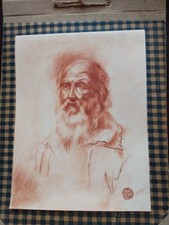 Antico disegno sanguigna usato  Forano