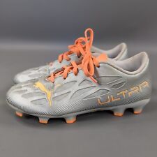 Botas de fútbol Puma Ultra para niños talla US 2C plateadas FG botines de fútbol zapatos   segunda mano  Embacar hacia Argentina