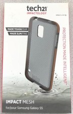 Capa de malha original Tech21 Impact para Samsung Galaxy S5 - Smokey -! % comprar usado  Enviando para Brazil
