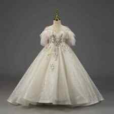 Vestido de princesa com miçangas de luxo para festa de aniversário infantil concurso comprar usado  Enviando para Brazil
