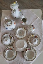 Kaffee teeservice blumen gebraucht kaufen  Annaberg-Buchholz, Mildenau