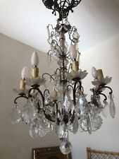 Lustre pampilles bronze d'occasion  Les Ormes-sur-Voulzie