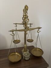 Brass balancing scale for sale  GLASGOW