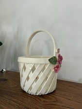 Ceramic woven basket for sale  Dundee