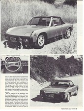 Usado, 1974 PORSCHE 914 S 5 PG ARTIGO DE TESTE DE ESTRADA comprar usado  Enviando para Brazil