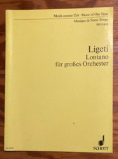 LIGETI Lontano para gran orquesta para orquesta completa. Partitura de estudio ED 6303 segunda mano  Embacar hacia Mexico