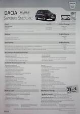 256956) Dacia Sandero Stepway - Preisliste & Extras - Prospekt 05/2011 comprar usado  Enviando para Brazil