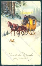 Cartolina auguri capodanno usato  Gambolo