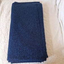 Navy boucle polyester for sale  WARRINGTON