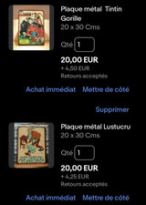 Plaques métal lustucru d'occasion  Pomérols