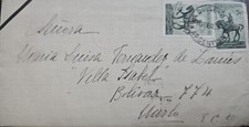 P) 1942 ARGENTINA, MONUMENTO AO TENENTE-GENERAL JULIO ROCHA, CIRCULOU PARA VILLA I comprar usado  Enviando para Brazil