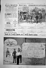 Old print ellimans for sale  UK