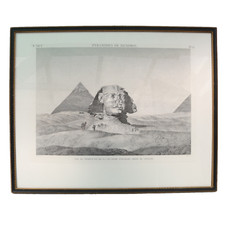 Gravura em pirâmide esfinge do Louvre Paris Egito Memphis 72x58 por volta de 1920 comprar usado  Enviando para Brazil