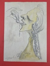 Salvador dalì disegno usato  Spedire a Italy