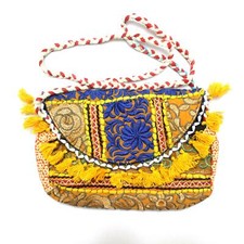 Bolsa feminina étnica vintage tribal Banjara indiana feita à mão hippie bolsa de mão u comprar usado  Enviando para Brazil