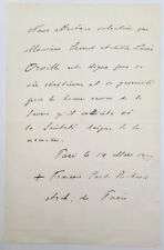 Manuscrit 1899 mgr d'occasion  France