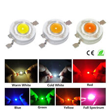 Usado, 10-100pcs 1W 3W chip LED de alta potência branco quente vermelho verde azul amarelo lâmpada F comprar usado  Enviando para Brazil
