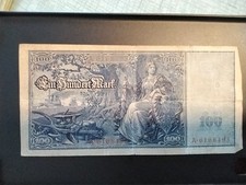 Einhundert reichsbanknote berl gebraucht kaufen  Ammersbek