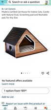 Modern cat house for sale  Carriere