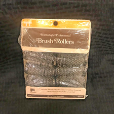 Usado, Vintage Featherlight Professional Rolos de Escova Bolsa Aberta 9 Ct. Bobina de Alumínio 1 1/8" comprar usado  Enviando para Brazil