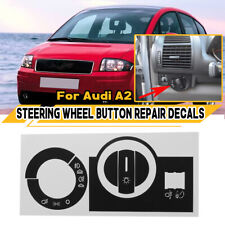 Mattes Schwarz Scheinwerfer Schalter Knopf Reparatur Aufkleber Set Für Audi A2 comprar usado  Enviando para Brazil