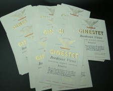 Lot100 labels bordeaux d'occasion  Expédié en Belgium
