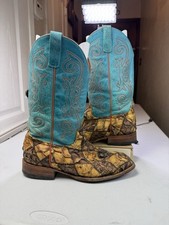 Bota Western Masculina Usada Patchwork Genuína Peixe Pirarucu por Horse Power Tamanho 12, usado comprar usado  Enviando para Brazil