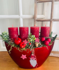 Adventskranz rot adventskränz gebraucht kaufen  Großefehn