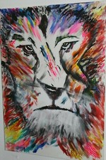 Abstraktes acryl gemälde gebraucht kaufen  Lippetal