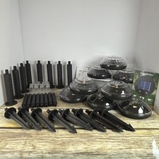 Pacote com 8 luzes solares multicoloridas e brancas quentes LED IP67 à prova d'água externas, usado comprar usado  Enviando para Brazil