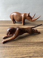 Wooden rhino jaguar for sale  BIRMINGHAM